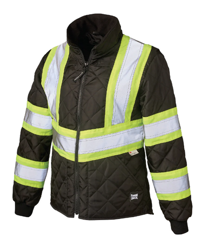TOUGH DUCK WOMEN'S QUILTED SAFETY FREEZER JACKET - SJ47