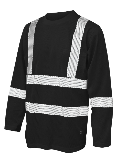 TOUGH DUCK MICRO MESH LONG-SLEEVE SAFETY T-SHIRT WITH POCKET - ST08