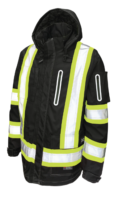 TOUGH DUCK RIPSTOP SAFETY HI-VIS SHELL JACKET - SJ28