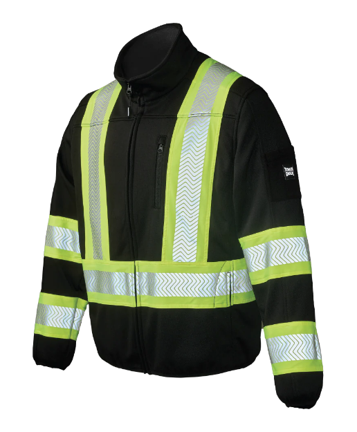 TOUGH DUCK ZIP FRONT FLEECE SAFETY JACKET - SJ49