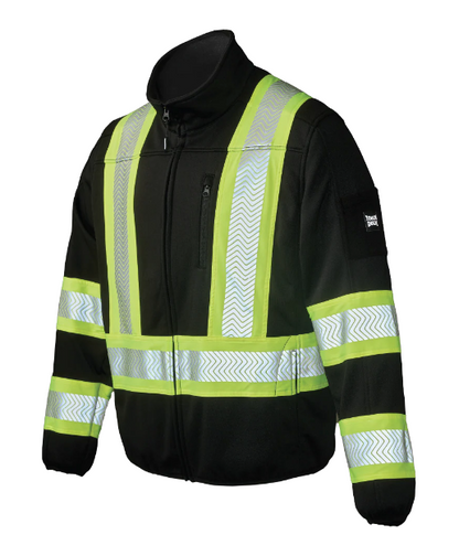 TOUGH DUCK ZIP FRONT FLEECE SAFETY JACKET - SJ49