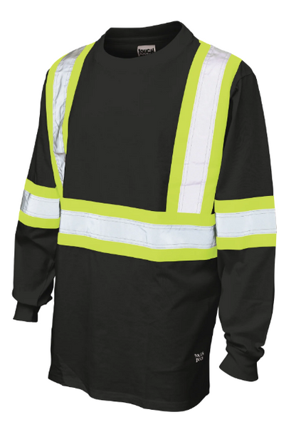 TOUGH DUCK  COTTON JERSEY LONG-SLEEVE SAFETY T-SHIRT - ST21