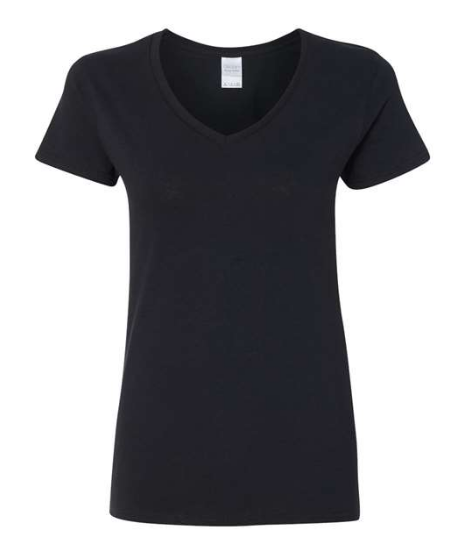 Gildan Women's Heavy Cotton™ V-Neck T-Shirt - 5V00L