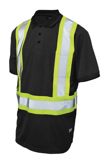 TOUGH DUCK BIRDSEYE MESH SHORT-SLEEVE SAFETY POLO SHIRT - ST17