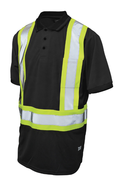 TOUGH DUCK BIRDSEYE MESH SHORT-SLEEVE SAFETY POLO SHIRT - ST17