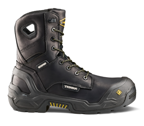 Men's Terra Exile 25 8" Waterproof Composite Toe Safety Work Boot - 1311BK/1311DB