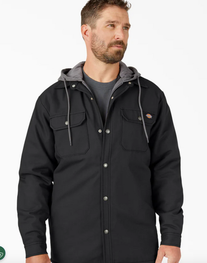 Dickies Water Repellent Duck Hooded Shirt Jacket