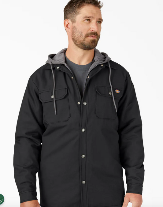 Dickies Water Repellent Duck Hooded Shirt Jacket