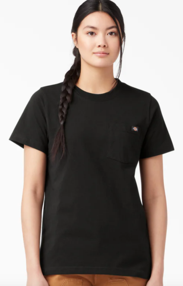 Dickies Women's Heavyweight Short Sleeve Pocket T-Shirt
