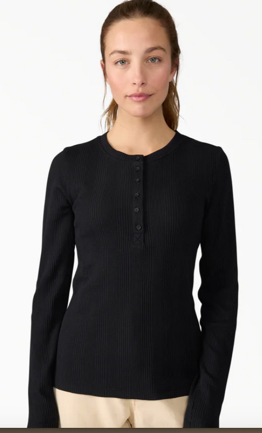 Dickies Women’s Crewneck Henley Shirt
