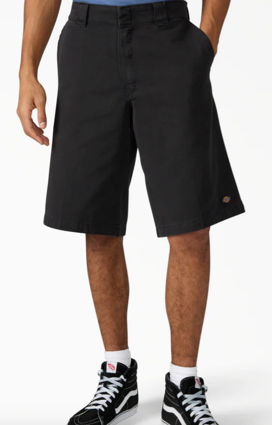 Dickies Worn In Loose Work Shorts, 13"