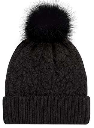 Acrylic - Cuff Toque (Faux Fur Pom Pom 12cm, Women’s) - 9L594L