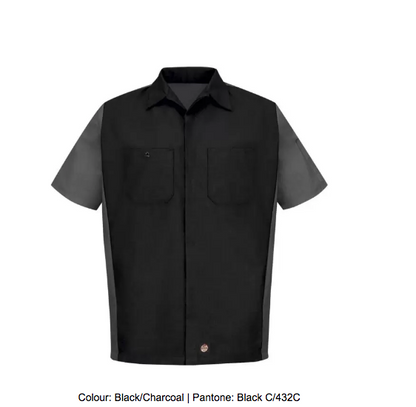 RED KAP® SHORT SLEEVE WOVEN CREW SHIRT - SY20
