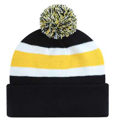 AJM Acrylic Cuff Toque (Pom Pom 8cm) - 9S243M