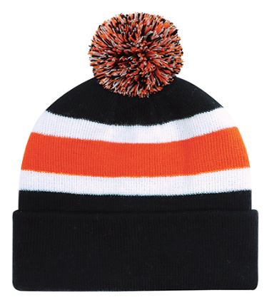 AJM International Acrylic - Cuff Toque (Pom Pom 8cm, Junior) - 9S243J