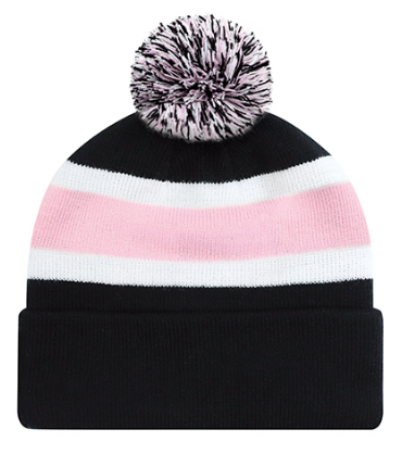 AJM Acrylic Cuff Toque (Pom Pom 8cm) - 9S243M