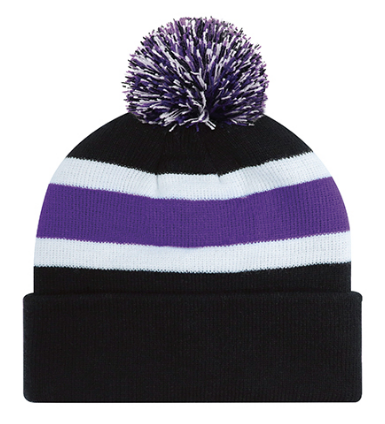 AJM Acrylic Cuff Toque (Pom Pom 8cm) - 9S243M