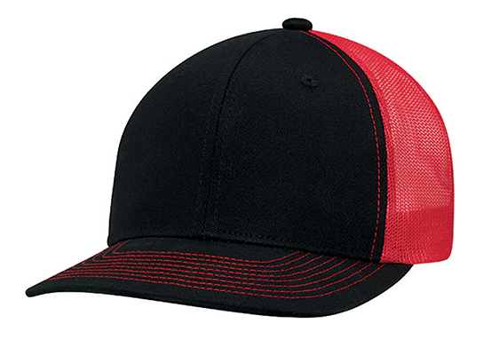 AJM International Deluxe Chino Twill / Polyester Mesh Cap - 8E019M