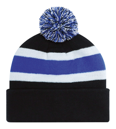 AJM Acrylic Cuff Toque (Pom Pom 8cm) - 9S243M