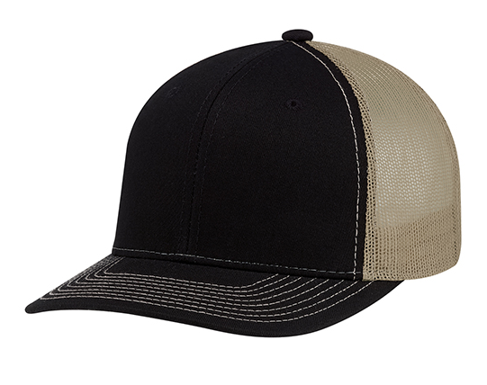 AJM International Deluxe Chino Twill / Polyester Mesh Cap - 8E019M