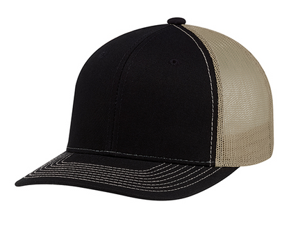 AJM International Deluxe Chino Twill / Polyester Mesh Cap - 8E019M