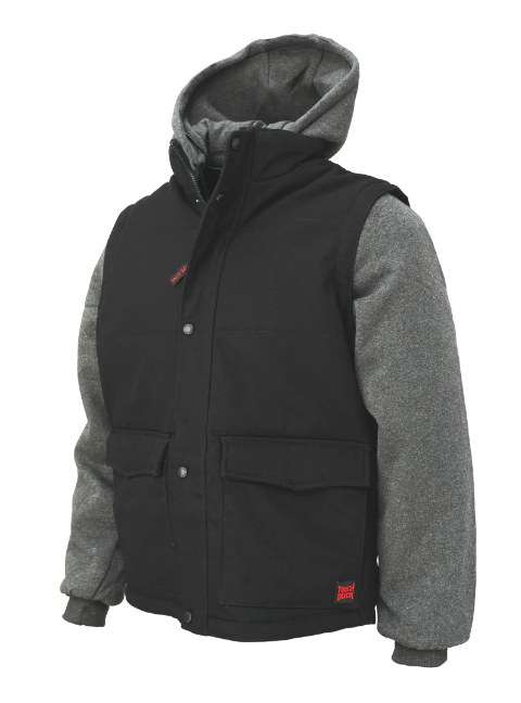 TOUGH DUCK  I8A2 - DUCK ZIP-OFF SLEEVE JACKET -  I8A2