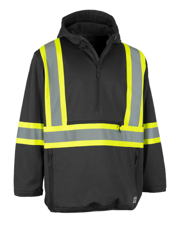 Forcefield Hi Vis Safety Anorak Pullover Softshell Jacket - 023-EN178