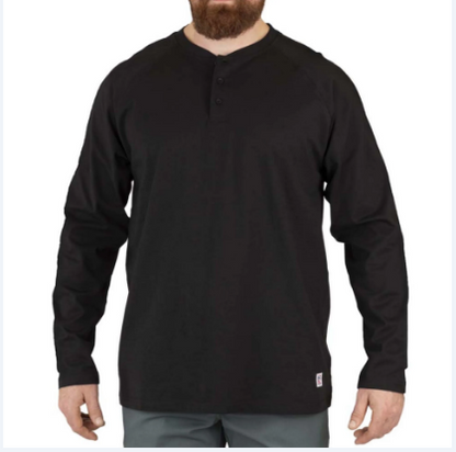 BIG BILL® Heavyweight Long Sleeve Henley T-shirt - CK15