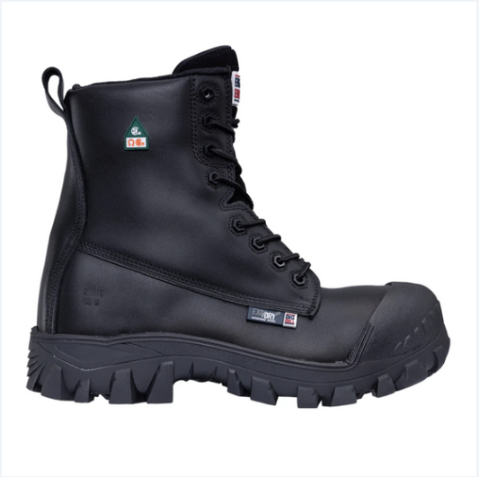 Big Bill® Traction 4X4 Waterproof 8" Metal Free Work Boots - Black - BB6014