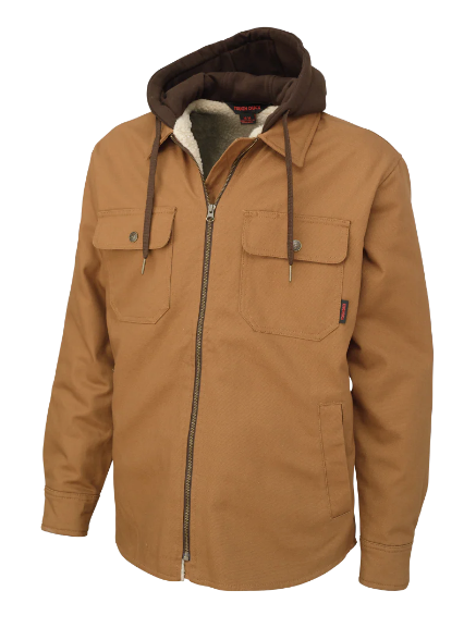 TOUGH DUCK  WS03 - SHERPA-LINED DUCK JAC-SHIRT - WS03