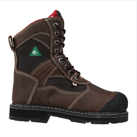 Big bill® BIG BOSS 8" Steel Toe Work Boots - Brown - BB4014