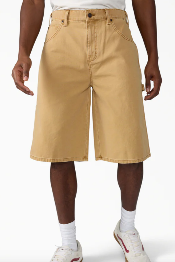 Dickies Worn In Relaxed Carpenter Duck Shorts, 13"