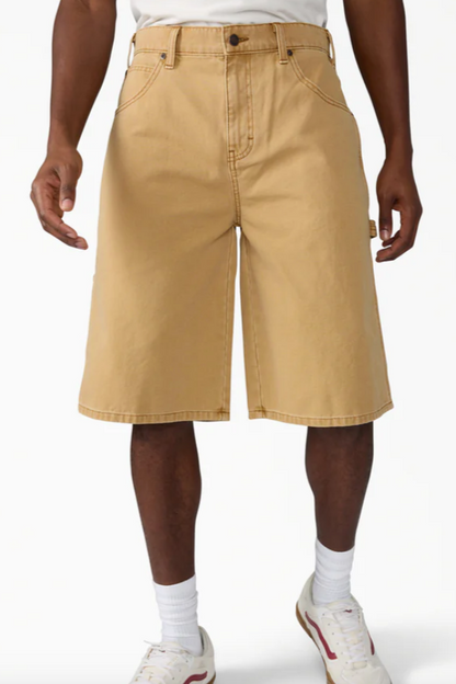 Dickies Worn In Relaxed Carpenter Duck Shorts, 13"