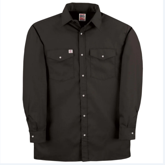 BIG BILL® Premium Long-Sleeve Snap Front Work Shirt - 247