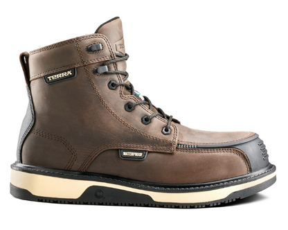 Men's Terra Ironstone 6" Waterproof Composite Toe Safety Work Boot - 839GBK/839GDB