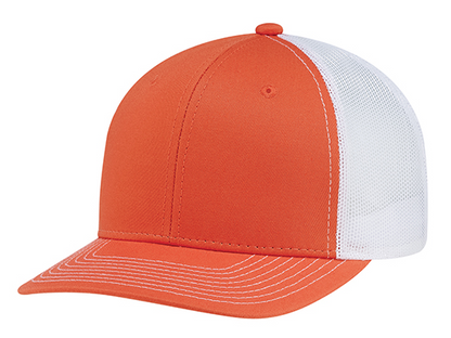AJM International Deluxe Chino Twill / Polyester Mesh Cap - 8E019M