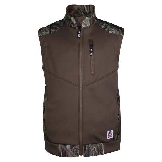 BIG BILL® Softshell Fleece Vest - Cattail Camo - BBVTC