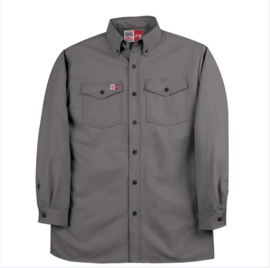 Big Bill® Flame Resistant Button-Down Industrial Work Shirt - 147BDUS7