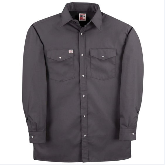 BIG BILL® Premium Long-Sleeve Snap Front Work Shirt - 247