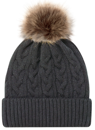 Acrylic - Cuff Toque (Faux Fur Pom Pom 12cm, Women’s) - 9L594L