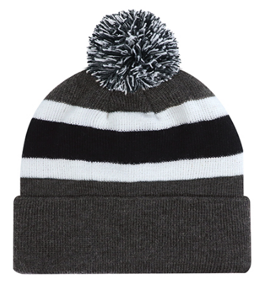 AJM International Acrylic - Cuff Toque (Pom Pom 8cm, Junior) - 9S243J