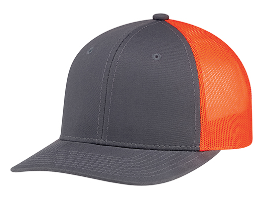 AJM International Deluxe Chino Twill / Polyester Mesh Cap - 8E019M