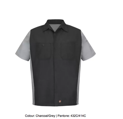 RED KAP® SHORT SLEEVE WOVEN CREW SHIRT - SY20