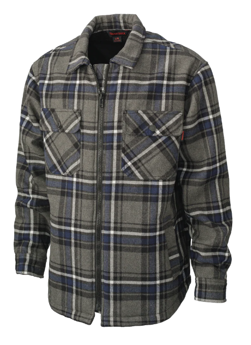 TOUGH DUCK SHERPA-BONDED FLANNEL JAC-SHIRT - WS15