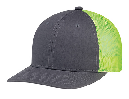 AJM International Deluxe Chino Twill / Polyester Mesh Cap - 8E019M