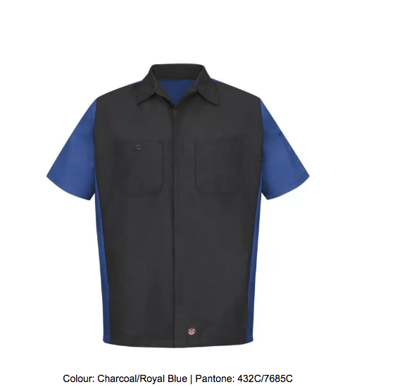 RED KAP® SHORT SLEEVE WOVEN CREW SHIRT - SY20