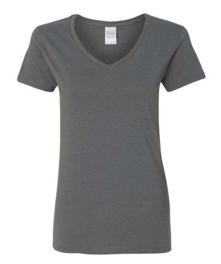 Gildan Women's Heavy Cotton™ V-Neck T-Shirt - 5V00L