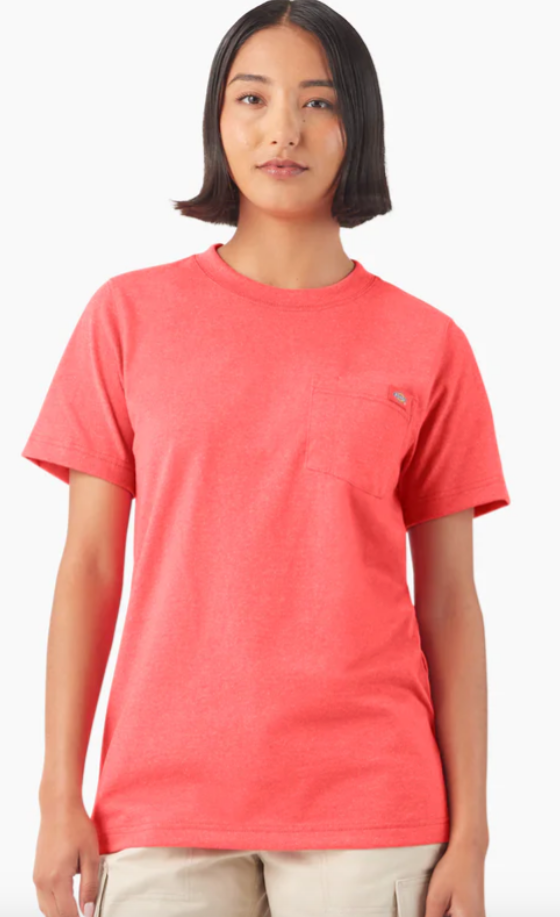 Dickies Women's Heavyweight Short Sleeve Pocket T-Shirt