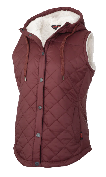 TOUGH DUCK WOMEN’S QUILTED SHERPA-LINED VEST - WV10