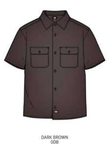 Dickies Worn In Lightweight Solid Work Shirt - A8DLK